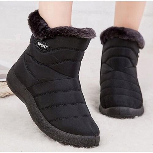 Winter Boots Women Shoes 2021 New Waterproof Snow Boots Winter Shoes Woman Casual Lightweight Warm Plush Fur Ankle Boots