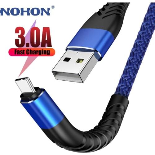 1M 2M 3M USB C Charger Cable Type C Data Cord For Samsung Xiaomi mi 9 Note 7 8 K20 Pro Oneplus USBC TypeC Fast Charge Phone Wire