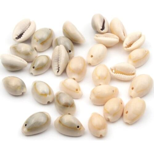 50pcs Beige/Grey Ocean Natural Shell Beads 9-20mm Loose Spacer Beads For Jewelry Making Diy Necklace Bracelet Accessories