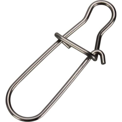 50Pcs/bag Fishing Connector Stainless Steel 0# 1# 2# 3# 4# 5# 6# 7# 8# Strong Drag Fishing Accessory