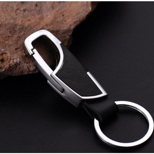 Car styling Metal Head layer cowhide key Chain case For Volkswagen VW Golf GTI Tiguan Passat CC Jetta Polo Scirocco Lavida Bora