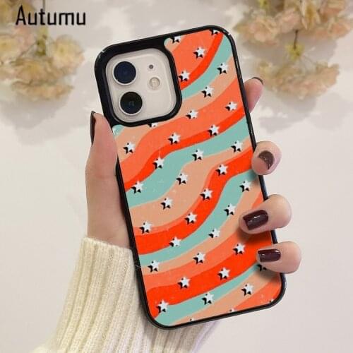 Phone Case for iPhone 12 mini X XS XR 11 Pro Max SE 2020 5 6S 7 8 Plus Samsung Galaxy S8 S9 S10 S20 S21 VSCO Stars Cover