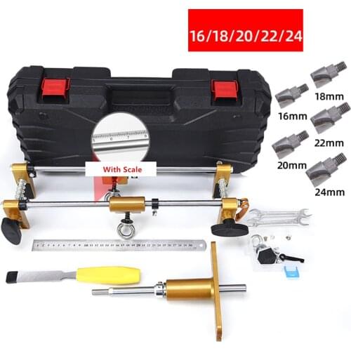 Woodworking Door Lockhole Slotting Machine Doorlock Mortising Template Jig Locksmith Door Opener Mortiser 16.5/18/20/22/24MM