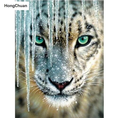 Tiger 5D DIY square/round diamond painting cross stitch needlework mosaic diamond thorn show home decoration new year gift