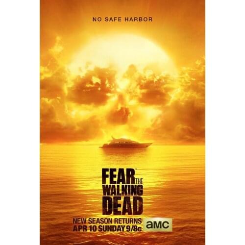 Fear The Walking Dead Season 2 TV Movie Art print Silk poster Home Wall Decor