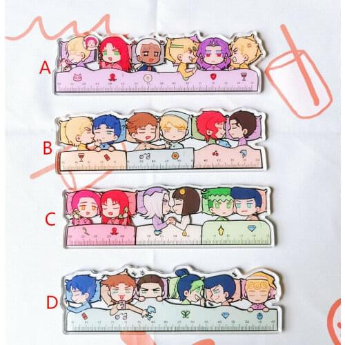 Cosmile JoJos Bizarre Adventure Dio JOTARO Kakyouin cp Cos Creative Ruler Keyring Limited cosplay Gift