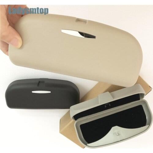 Ladysmtop Car Sunglasses Holder Glasses Case For SEAT ArosaI Alhambra biza Leon Toledo Exeo FR Supercopa Mii Altea Cordoba cupra