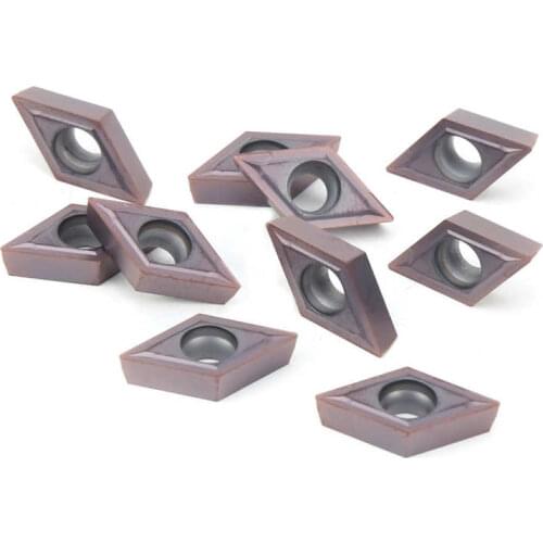 10Pcs 2cm CNC Lathe Carbide Insert Blade For Metal Cutting Tools For DCMT11T304 LF6018 With Good Performance