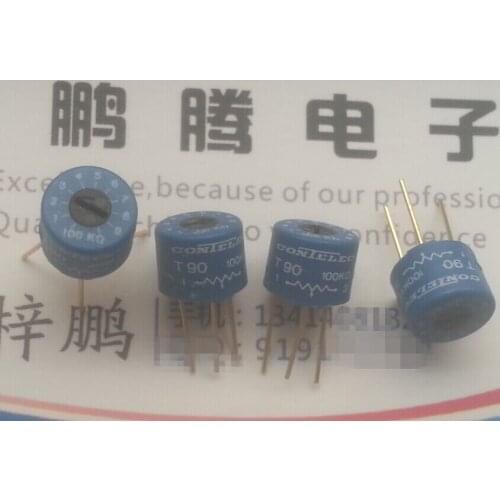 Original new 100% T90 100K 3pin precision potentiometer ceramic rotary encoder 8*8 (SWITCH)
