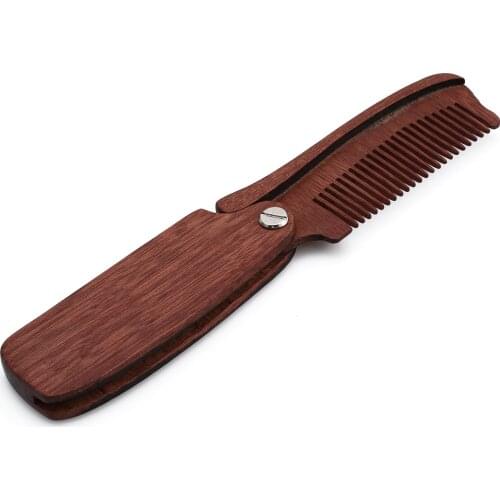 Handmade Fold Pocket Comb Hair Comb For Men Beard Care Anti-static Comb Hair Care Tools Hair Brush 1pc