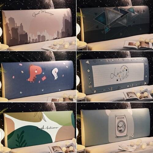 Nordic High Elastic Headboard Cover All-Inclusive BedsideBack Bedroom Protector Soft Bed Back Cover Dust Bedspreads 1.8/2M