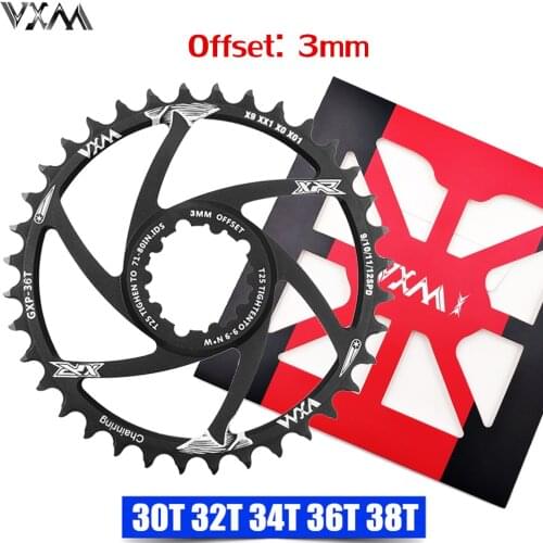 VXM MTB GXP bicycle Crankset fixed gear Crank 34T 36T 38T 40T Chainring Chainwhee for sram gx xx1 X1 x9 GXP pedivela Offset 3MM
