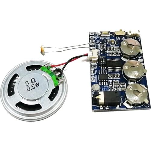 JREC01 Light Sensor Version 17Minutes Multifunction Audio Recording Recyclable Voice Module