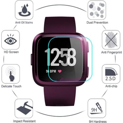 1/2/10 PCS Screen Protector Film for Fitbit Versa Tempered Glass Screen Protective Film for Fitbit Versa Smart watch Accessories