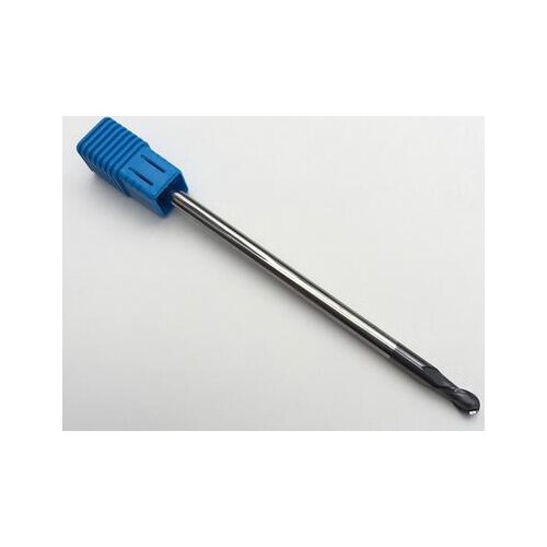 2pcs 6mm long length two flutes ball nose CNC Router bits HRC45; R3 Length 75mm tungsten carbide endmill