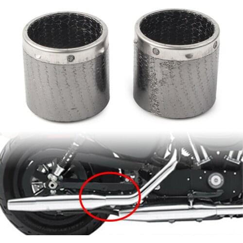 2Pcs Motorcycle Header Muffler Exhausts Gaskets For Harley Sportster XL 883 Iron 1200 2017 2018 2019 Chrome