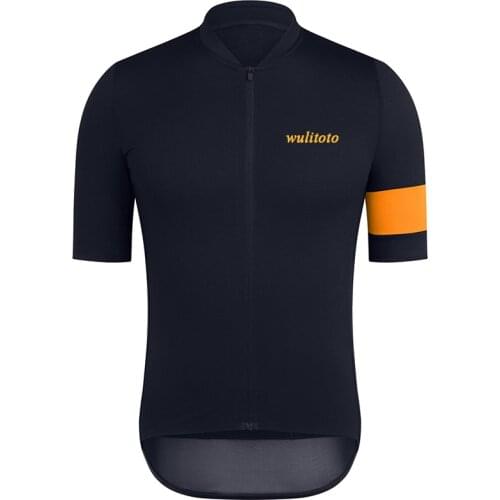 2021 Men black Breathable Short Sleeve cycling jersey men Bicycle Top Shirt Cycling Jersey