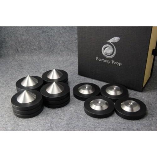 4PCS high-end Stainless Steel Spikes Feet/Foot For Amplifier 49mm Adhesive speakers feet