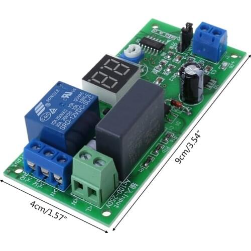 AC220V Delay Timer Switch Turn Off Board 0 Seconds-99 Minutes Delay Relay Module X6HD