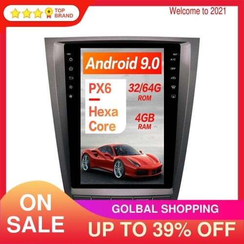 Tesla Style Android 9.0 4+64 Car Multimedia Player GPS Navigation For Lexus GS GS300 GS460 GS450 GS350 2004-2011 Stereo HeadUnit
