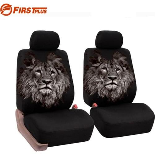 Car Styling Lion Catoon Car Seat Cover Elastic Protection Car Front Chair Protector Cushion Case Universal