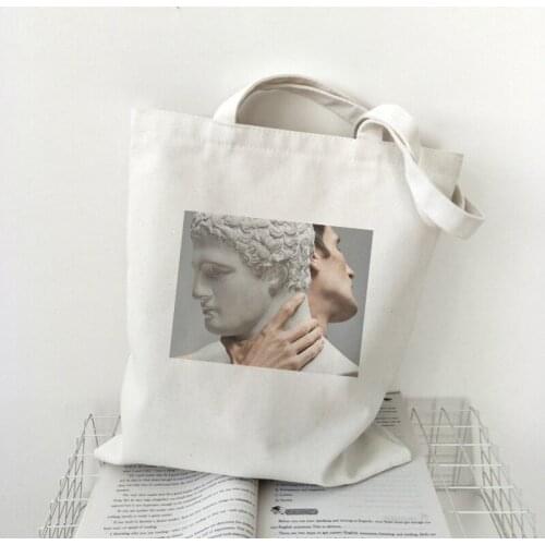 David Michelangelo Oil Painting Shoulder Bags Aesthetics Vogue Harajuku vintage Large shopping bag Fun Ulzzang Women Bag Wallet