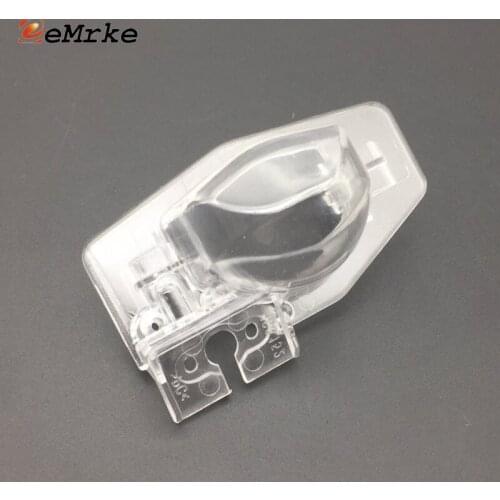 EEMRKE Car Rear View Camera Bracket License Plate Lights Housing Mount for Honda CR-V CRV FR-V FRV Jazz Stream Logo
