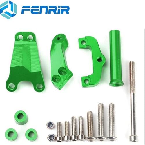 FENRIR Motorcycle Adjustable Handlebar Steering Stabilize Damper Bracket Mount kit CNC For Kawasaki ER6N 2012 2013 2014 2015