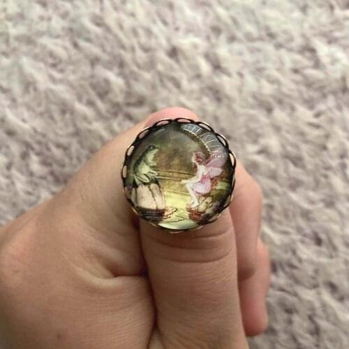 New Handcraft colares Vintage Fairy Frog ring Fairy ring Frog jewelry colares e correntes feminino