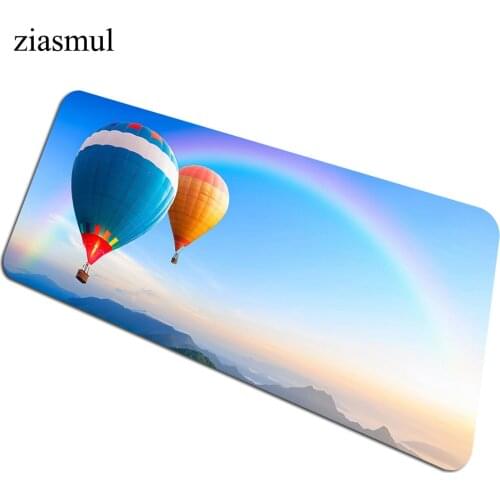 Hot Air Balloon mouse pad 900x400 mats Horizon Computer mouse mat gaming accessories Landscape mousepad keyboard games gamer