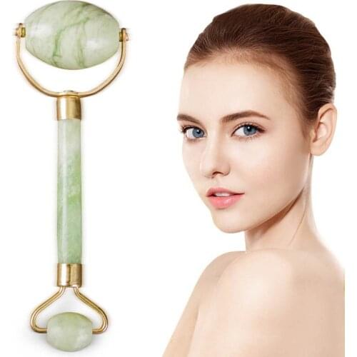 Natural Jade Massage Roller Guasha Board SPA Scraper Stone Facial Anti-wrinkle Treatment Body Facial Massager Health Care Tools