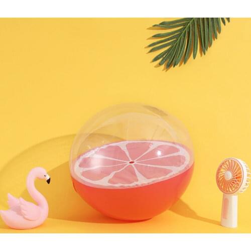16 inch watermelon Flamingo Kiwi Inflatable Transparent PVC Playing Ball Pool Entertainment Beach Ball Water Children Toys Gift
