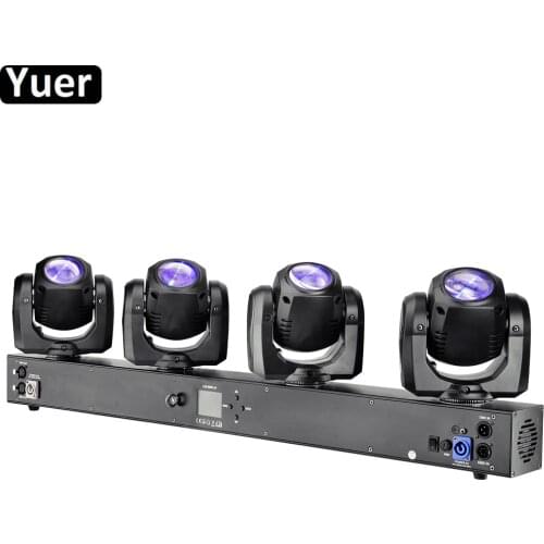 NEW LED Bar Beam 4x32W RGBW 4IN1 Four Heads Moving Head Light DMX512 LED Stage Light For Mobile Disco DJ Party Nightclub Show