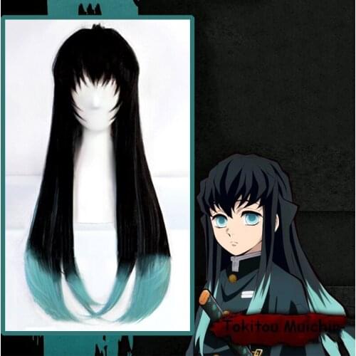 Anime Demon Slayer Kimetsu No Yaiba Cosplay Wigs Tokitou Muichirou Cosplay Wig Synthetic Wig Hair Halloween Hair Blade Of Demon