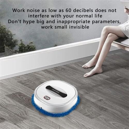 Household Mopping Robot, Low Noise Automatic Floor Mopping Robot Wet and Dry Sweeping Robot Vacuum Cleaner