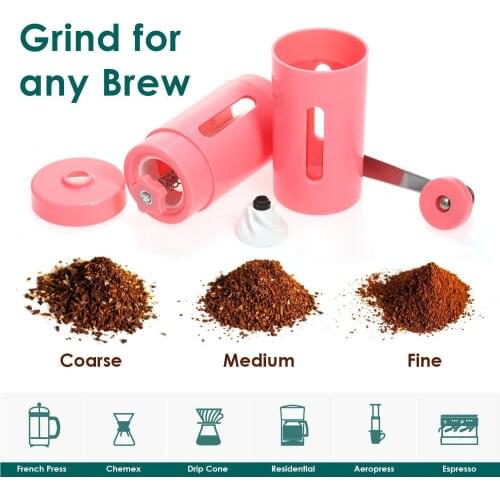 Manual Ceramic Coffee Grinder Adjustable Coffee Bean Mill Easy Clean Kitchen Tool Professional Coffee Grinder Adjustable Setting