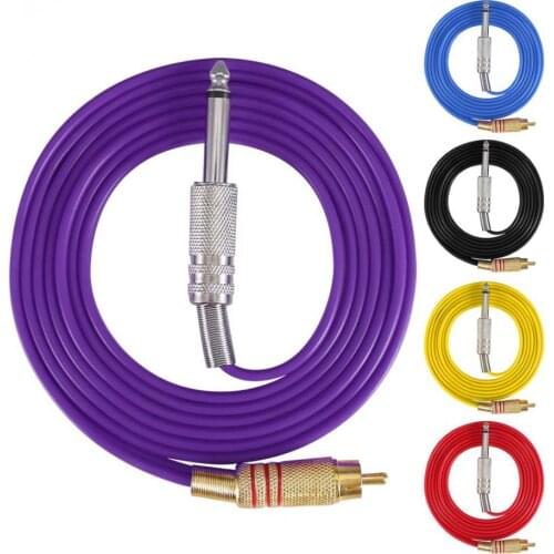 5 Colors Silicone Tattoo Hook Line for Straight RCA Interface Insert Tattoo Machine Conversion Tattoo Machine Power Supply Line
