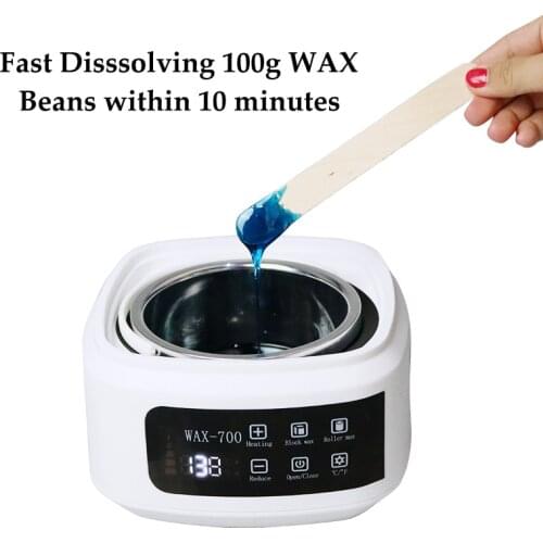 Hair Removal Waxing Heater Dipping Pot for Wax Cartridge Heater Beauty Salon Spa Heater Wax Machine with Wood Sticks