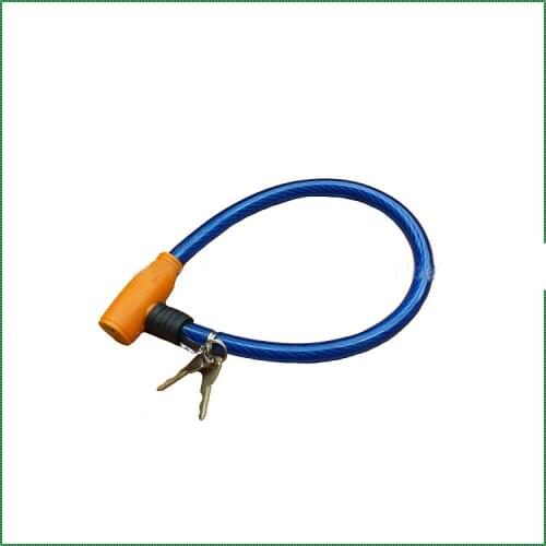 Bicycle lock wire steel cable lock bicycle ordinary lock child car chain lock ring lock thick 1CM length 51CM