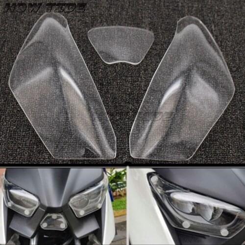 Motorcycle Accessories Protection Cover Acrylic Headlight Protector Screen Shot Lens For Yamaha XMAX 300 2017-2018 XMAX 250