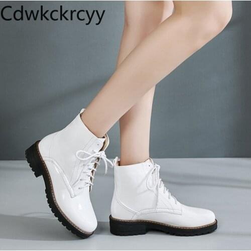 Winter The New fashion Round head Thick heel Martin boots student British style Plus velvet Keep warm High heel Women boots