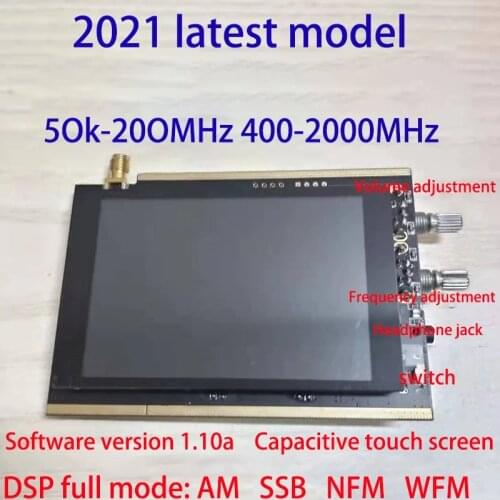 1.10a 50K~200MHz 400~2GHz Malachite Receiver SDR Software Radio DSP All Mode Receiver AM SSB NFM WFM Analogs Modulation