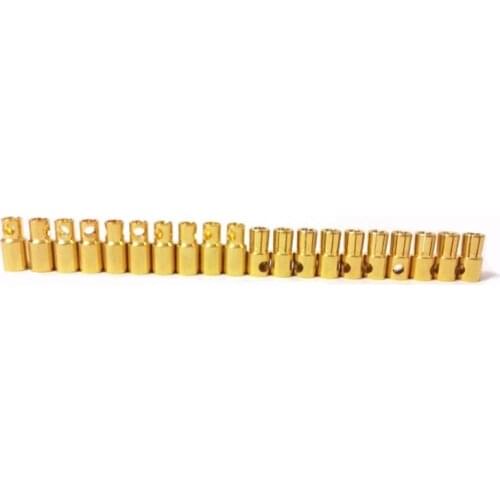 10 Pairs 5.5mm / 6mm /8mm Gold Plated Bullet Banana Plug Connector for RC Drone Battery Parts F16126-10/8-10