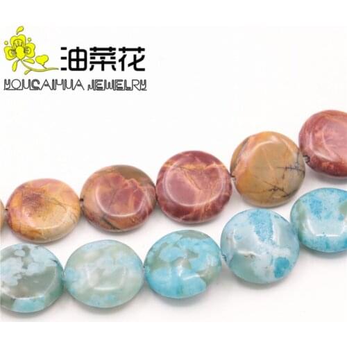 14mm Ronud Reflective Zoisite Lucky Watermelon Crystal Picasso Turkey Stone DIY Loose Beads 15inch Natural Jewelry Making Design