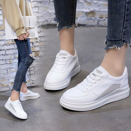 2020 High Quality Wedges Female Shoes Waterproof Platform Ladies Sneakers Zapatos De Hombre Casual white Non-slip Running Shoes