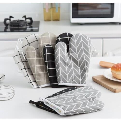 2732 baking tools high temperature heat resistant gloves thickened heat insulation kitchen oven microwave oven anti scald gloves