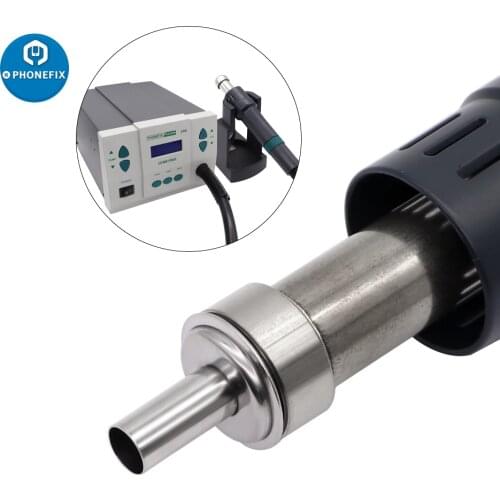 9pcs 45 Degree Bent Curved Heat Nozzle 2/4/6/8/10mm Straight Head Hot air Gun Nozzles for QUICK 861DW TR1300A Soldering Station