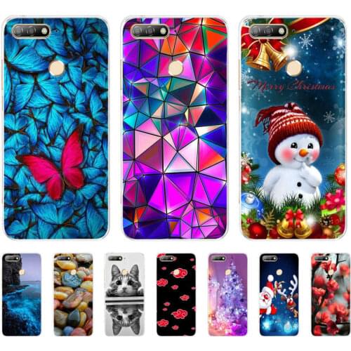 Case For Huawei Honor 7C Case On Huawei Honor7C 5.7 inch Soft Silicone Phone Cover For Huawei Honor 7C Aum-L41 TPU Cases cat