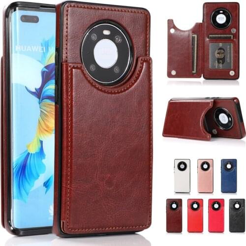 Shockproof Wallet Case for Huawei Mate 40 Pro 30 20 P40 Lite P30 PU Leather Back Cover Flip Card Solts Stand Luxury Phone Fundas