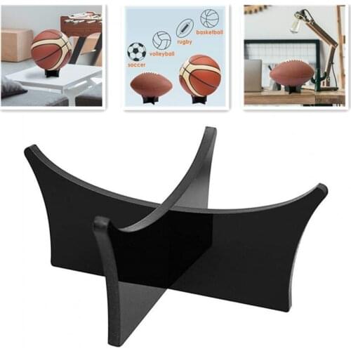 Ball Display Stand Creative Practical Detachable Acrylic Football Basketball Rugby Support Base for Home Office
